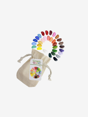 Crayon Rocks In Muslin Bag - 32 Colors