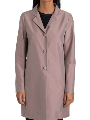 Herno Single-breasted Buttoned Raincoat