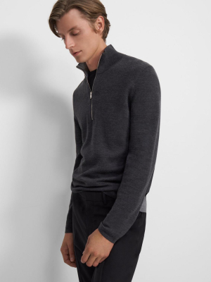 Quarter-zip Sweater In Merino Wool