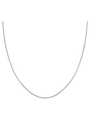 Women's Box Chain In Sterling Silver - Gray (30")