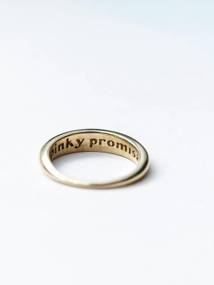 Pinky Promise Ring: Gold Plated