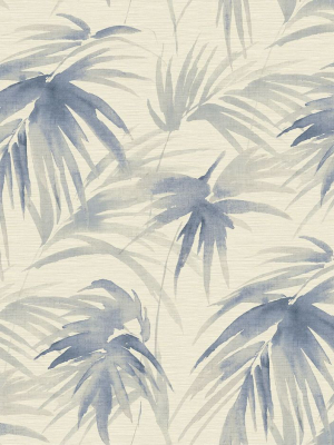 Darlana Grasscloth Wallpaper In Blue From The Scott Living Collection By Brewster Home Fashions