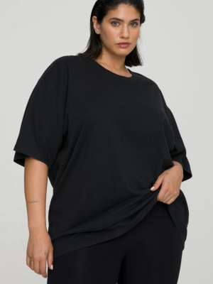 Essential Oversize Tee | Black001