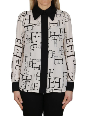 Elisabetta Franchi Logo Print Shirt