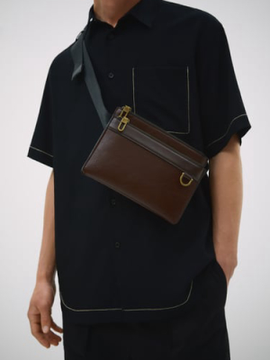 Double Pocket Crossbody Bag