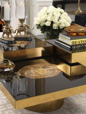 Eichholtz Villièrs Coffee Table - Gold & Black