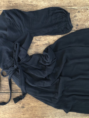 Louisa Wrap Dress | Black