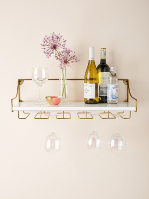 Mayfair Wall-mounted Wine Glass Shelf