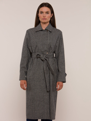 Crespi Coat - Geometric Pattern