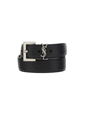 Saint Laurent Monogram Buckle Belt