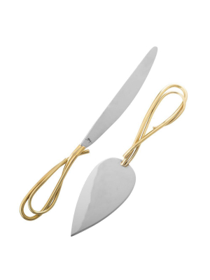 Calla Lily Cake Knife & Server Set