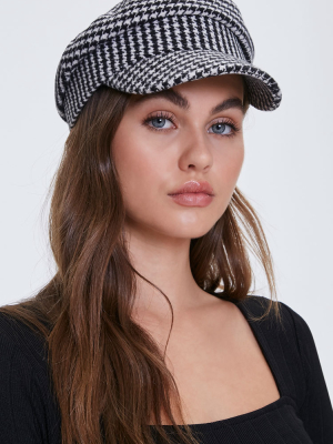 Houndstooth Cabbie Hat