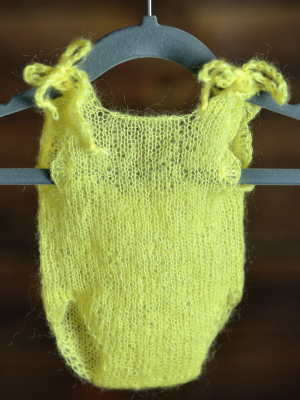 Mohair Bodysuit - Yellow