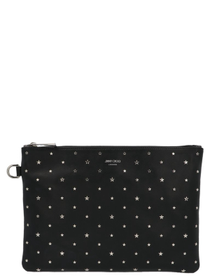 Jimmy Choo Derek Star Studded Clutch Bag