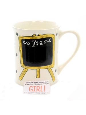 Tabletop 4.5" Heat Reveal It's A Girl Mug Gender Reveal Enesco - Drinkware