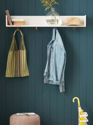 Nolan Wall Shelf With Hooks