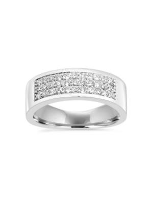 Pompeii3 1/2ct Diamond Pave Ring 14k White Gold