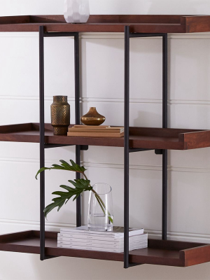 Beckett 36" 3-tier Wall Shelf Sable