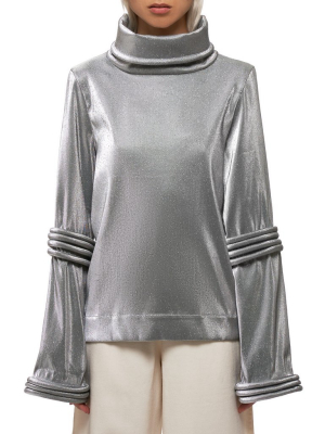 Metallic Top (j192tp05sv-silver)