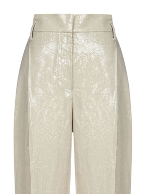 Brunello Cucinelli Coated High-waist Pants