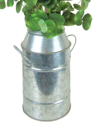 26" X 12" Artificial Eucalyptus And Birch In Milk Can - Lcg Florals