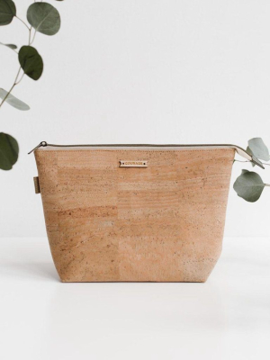 Adventurer Cork Cosmetics Bag - Natural