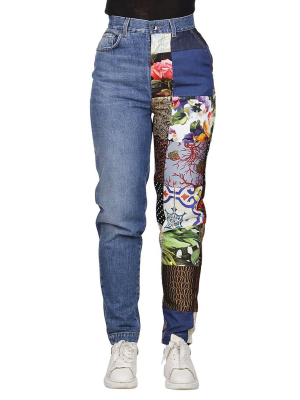 Dolce & Gabbana Patchwork Panelled Jeans