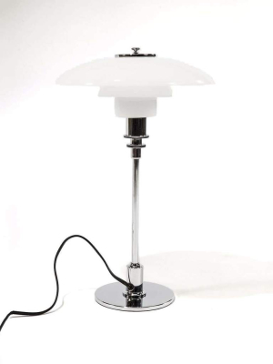 Mid Century Henningsen Table Lamp - Chrome