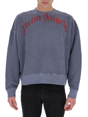 Palm Angels Vintage Logo Print Sweatshirt