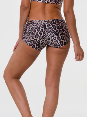 Side String Short - Leopard