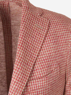 Boglioli Houndstooth Single-breasted Blazer
