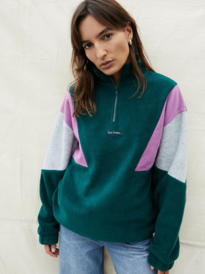 Iets Frans... Green Panelled Track Top