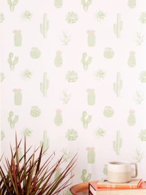 Cactus Icon Removable Wallpaper