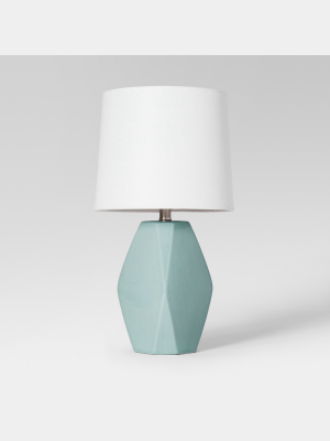 Modern Ceramic Facet Accent Table Lamp - Project 62™