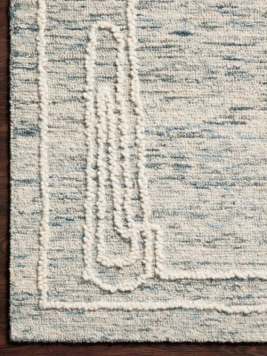 Justina Blakeney X Loloi Leela Oatmeal Denim Rug