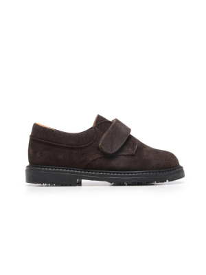 Boys' Childrenchic® Brown Suede Velcro Loafers