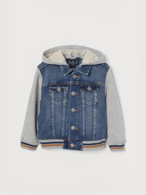 Hooded Denim Jacket