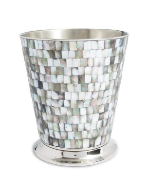 Julia Knight Classic 9.75" Waste Basket In Tahitian Pearl