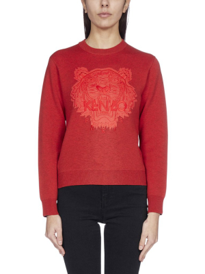 Kenzo Tiger Embroidered Crewneck Jumper