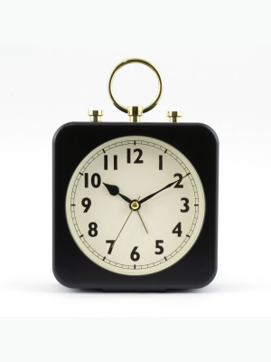 5" Square Alarm Clock Black - Threshold™