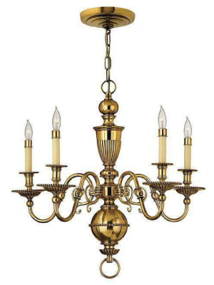 Cambridge Chandelier Burnished Brass