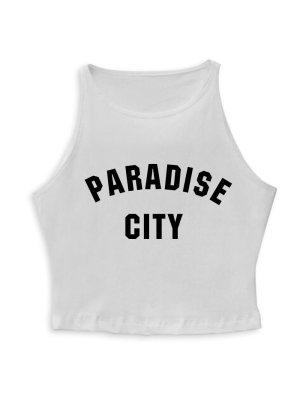 Paradise City [spandex Crop Tank]