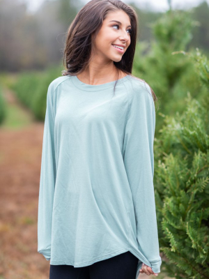 Easy Like Sunday Mineral Mint Green Tunic