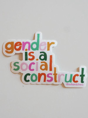 Gender Is A Social Construct Sticker