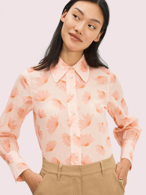 Falling Flower Voile Blouse