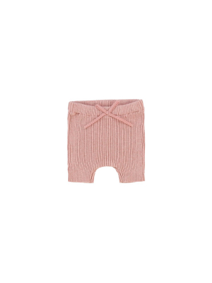 Lil Legs Knit Shorts - Pink