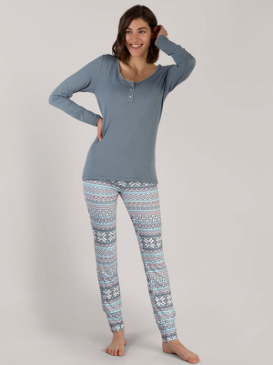 Fair Isle Jogger Lounge Set