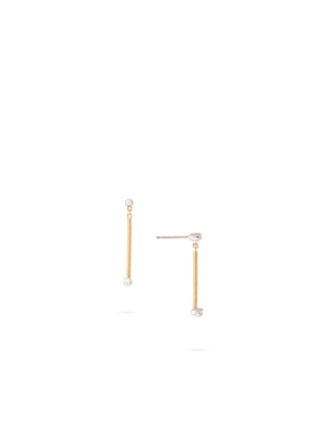 Marco Bicego® Bi49 Collection 18k Yellow Gold And Diamond Stick Earrings