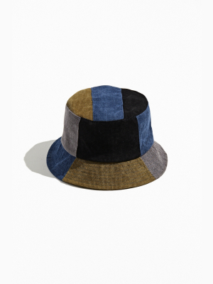 Corduroy Patchwork Bucket Hat