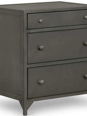 Belmont Storage Nightstand, Large, Gunmetal